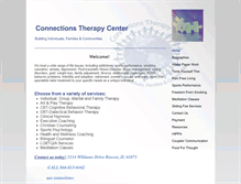 Tablet Screenshot of connections-therapy-center.com